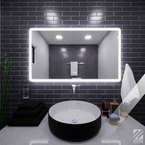 Espejo rectangular LED Tactil 120x3x70Cm