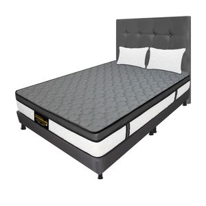 Mega Combo Queen Resortado Dublín Gris 160 cm x 190 cm