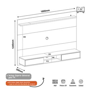 Panel Platinum para Pantalla hasta 55"