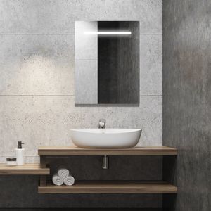 Espejo Decorativo Kapoor Con Luz Led Blanca 90Cm X 70Cm