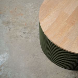 Mesa tambor sintentico madera 75cm