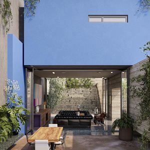Pintura fachadas azul