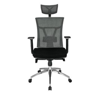 Silla De Oficina Osaka Premium Aluminio Negra