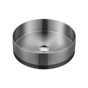 Lavamanos Azzor En Acero Inoxidable Satin Nickel Y Gunmetal