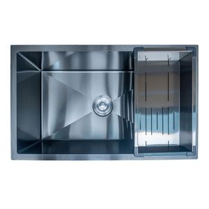 Lavaplatos Azzor Acero Inox 60X45 Negro