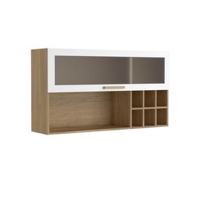 Mueble Superior De Cocina De 120 Cm En Mdp Blanco