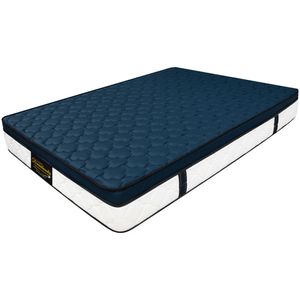 Colchón Sencillo Resortado Dublín Azul 100 cm x 190 cm