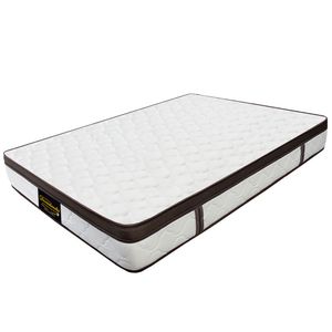 Colchón Doble Resortado Dublín Café 140 cm x 190 cm