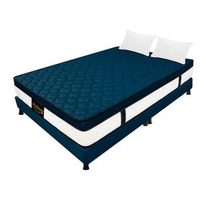Combo King Resortado Dublín Azul 200 cm x 200 cm