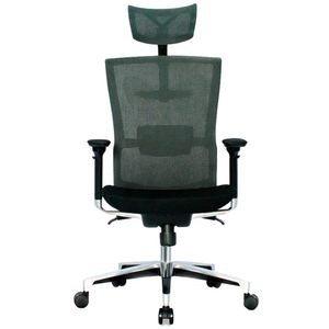 Silla De Oficina Dallas Premium Aluminio Negra