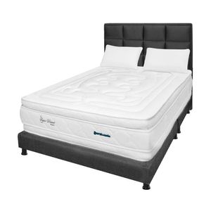 Mega Combo Colchón King Espumado Super Dream Gris 200Cm X 200Cm