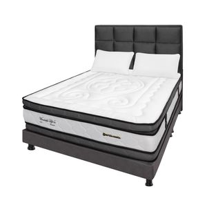 Mega Combo Colchón Queen Wonderful Dp Gris 160Cm X 190Cm