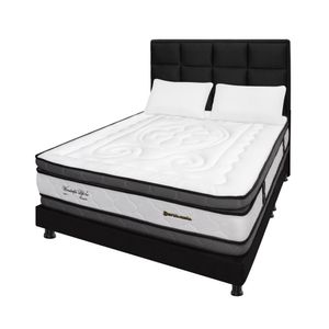 Mega Combo Colchón Queen Wonderful Dp Negro 160Cm X 190Cm