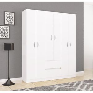 Closet Armario Lisboa 6 Puertas Blanco