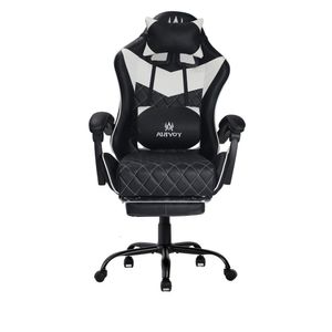 Silla Gamer Sakai Negro/Blanco