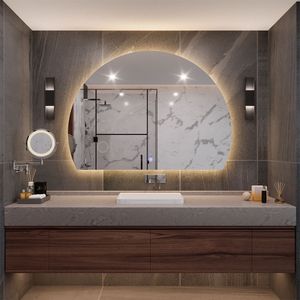 Espejo lunai 110x80x4mm media luna led