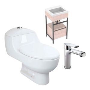 Combo Sanitario One Piece Capri Con Mueble Godai