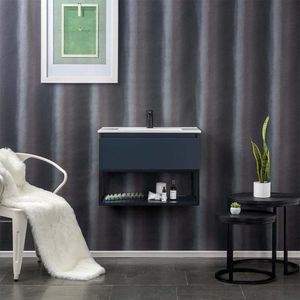 Mueble Lavamanos Línea Méle Gris Grafito