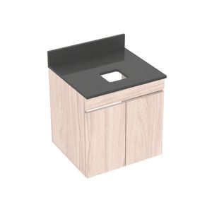 Kit Mueble Elevado y Mesón Quartzstone Vessel 48x43cm Natural/Gris