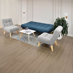 Set De Sala Porto Con 2 Poltronas Y Mesa Nova