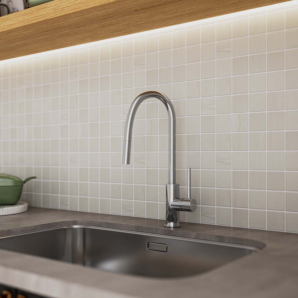 Griferia Para Lavaplatos Pull Out Cromo