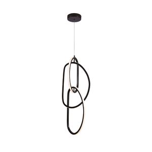 Lampara Colgante Led Look Negro