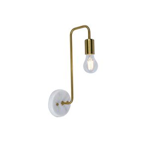 Lampara De Pared Lino Dorada Dorado