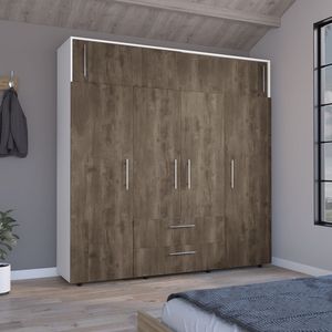 Armario Luque 200cm x 204cm x 50cm RTA Bellota Blanco