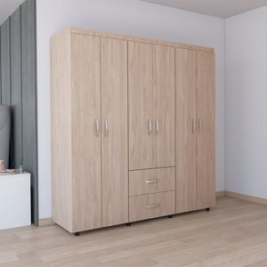 Closet Bariloche 180cm x 170cm x 50cm RTA Nacar Blanco