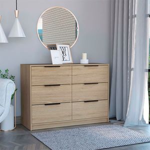 Comoda 4 Cajones Kaia RTA Rovere + Blanco