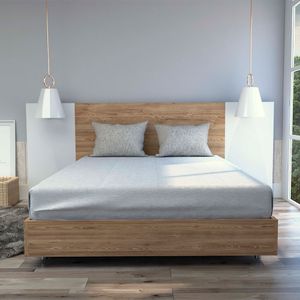 Cama 140 Nebraska Rta Miel-Blanco CMB 6777