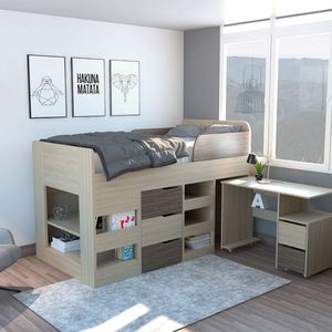 Cama Nido Infantil + Escritorio Movil Rta Rovere-Siena CRE 2612