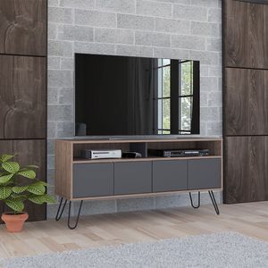 Rack Tv Vassel Rta Miel-Plomo RMP 3337