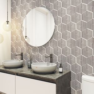 Decorado Pared Hexagonal Retro