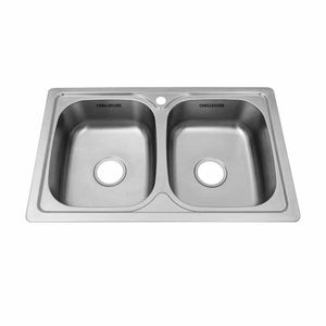 Lavaplatos de Empotrar Challenger Doble Acero Inoxidable - LV 3785