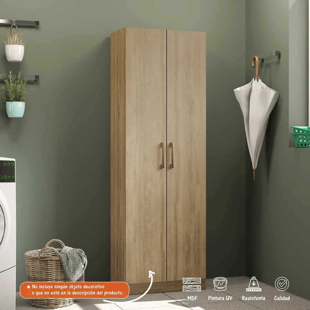 Alacena Despensa de Cocina en MDP Bertolini Color Rustico Unico Beige
