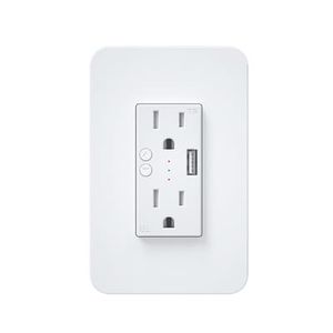 Tomacorriente Doble + Puerto Usb Switch Iot Vta Smart Home