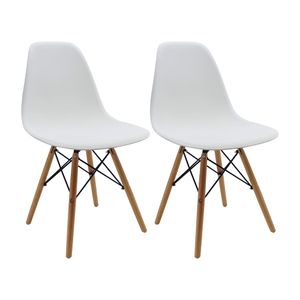 Kit x 2 Sillas DKR Tipo Eames Para Comedor