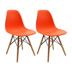 Kit x 2 Sillas DKR Tipo Eames Para Comedor