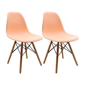 Kit x 2 Sillas DKR Tipo Eames Para Comedor