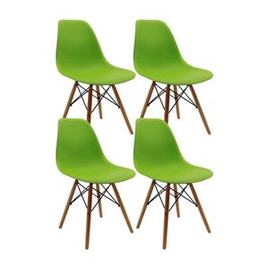 Kit x 4 Sillas DKR Tipo Eames Para Comedor