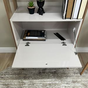 Biblioteca Match 1 Puerta Mdp 166X63Cm Marron