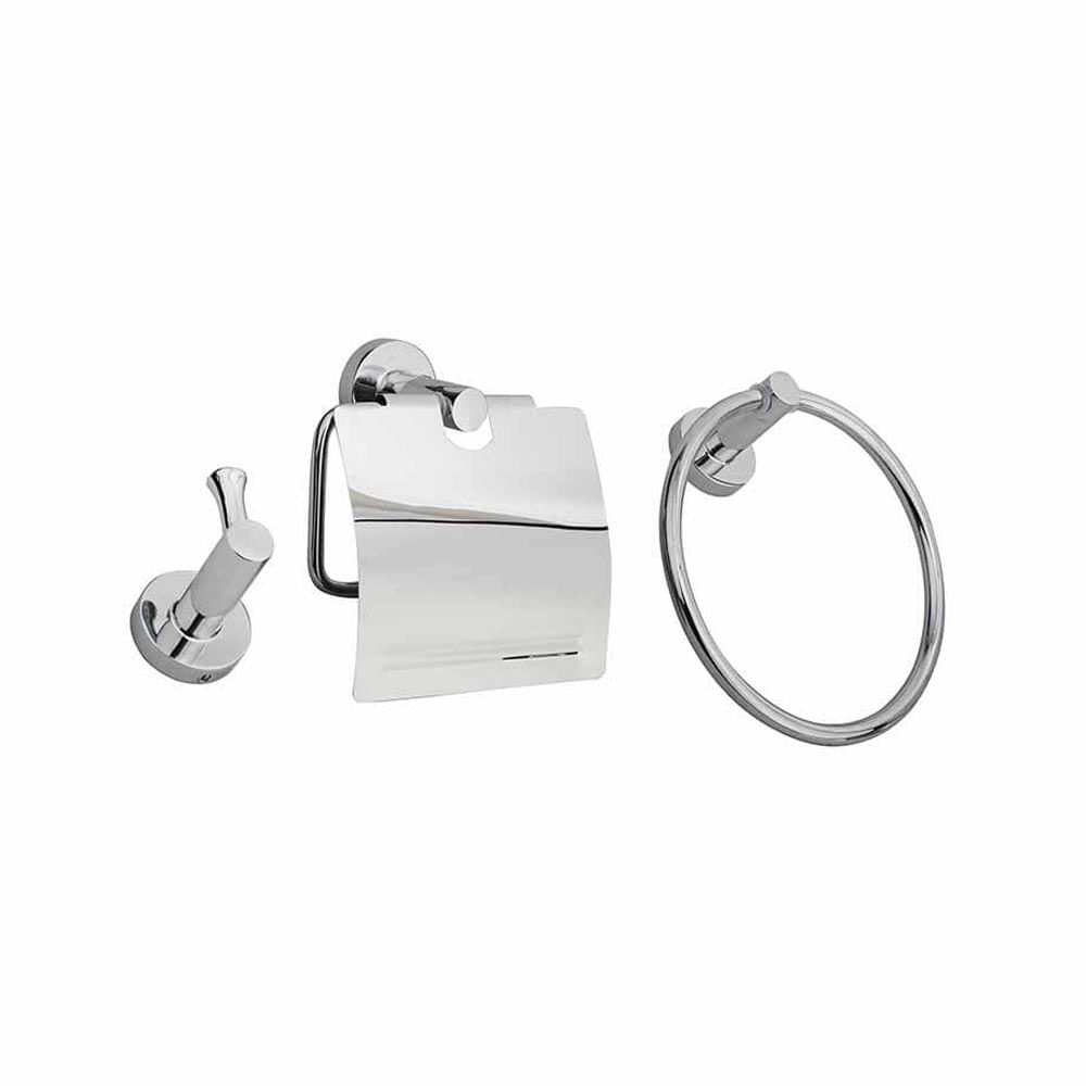 Accesorios 3 Piezas York Unico Plateado