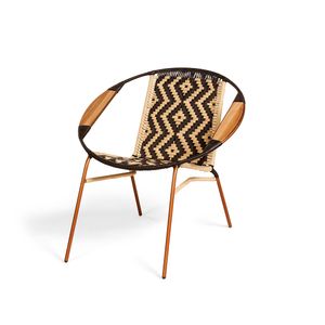 Silla Teyuna Negro Brazo Madera