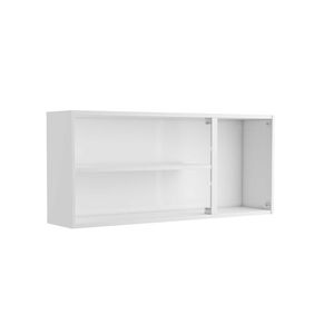 Gabinete Organizador Superior de Cocina en Acero con Vidrios Templados