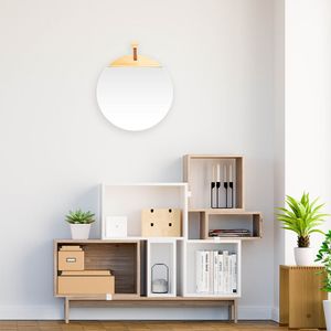 Espejo Decorativo Cloé Pino Diámetro 60 Cm
