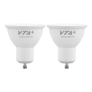 Kit x 2 Bombillos LED GU10 RGB VTA+ Smart Home Blanco