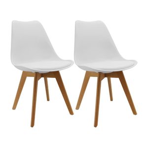 Kit x 2 Sillas Para Comedor Joly Base Madera