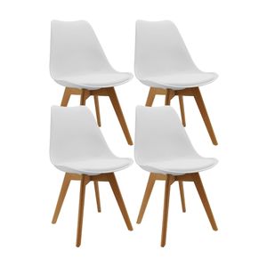 Kit x 4 Sillas Para Comedor Joly Base Madera