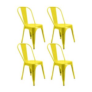 Kit x 4 Sillas Titan Tipo Tolix Metalicas